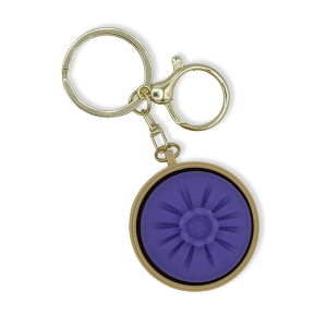 3D Printed Fidget Clicker Dumpling Keychain Purple
