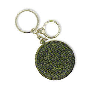 3D Printed Fidget Clicker Cookie Keychain Black Green