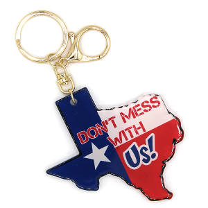 Texas Don't Mess With Us! Keychain Bag Charm