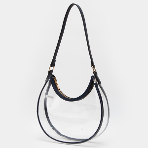 Clear Hobo Shoulder Bag Navy