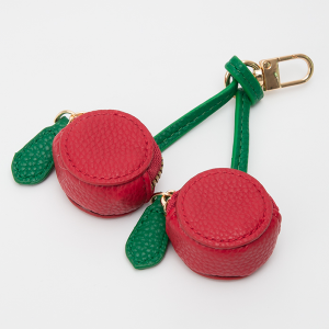 Cherry Bag Charm Keychain Red