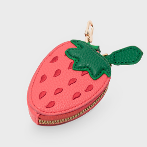 Strawberry Bag Charm Keychain Red