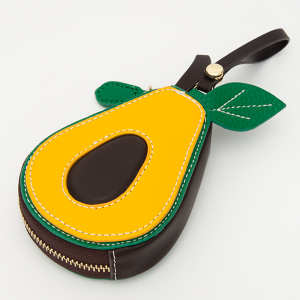Avocado Bag Charm Keychain Green