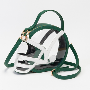 Clear Gameday Football Helmet Crossbody Green