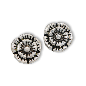 Flower Stud Silver Earrings