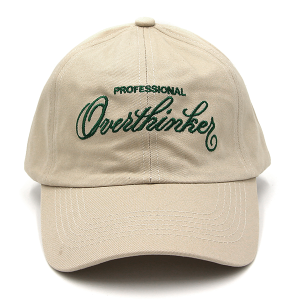 Professional Overthinker Baseball Cap Khaki Green