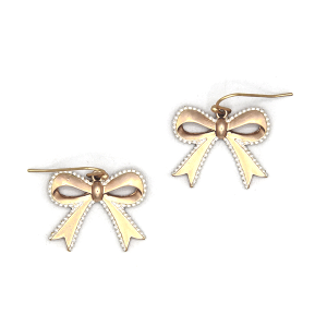Metal Ribbon Bow Multi Earrings