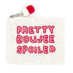 Pretty Boujee Spoiled Seed Bead Coin Purse