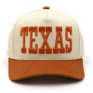 C.C TEXAS Embroidered Trucker Cap Burnt Orange
