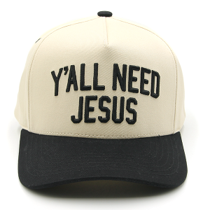 C.C Y'all Need Jesus Embroidered Trucker Cap Black