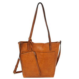 LMG LHU352 2 in 1 shopper tote camel brown