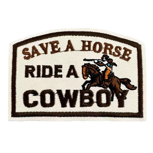 Save a Horse Iron On Patch