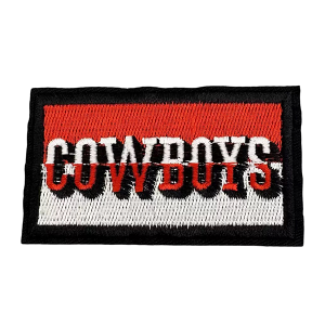 COWBOYS Two Tone Iron On Patch