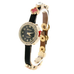 watch 155g 08 9648 charm watch gold pink black