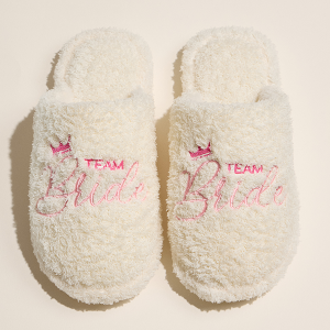 Team Bride Fuzzy Slippers - Small