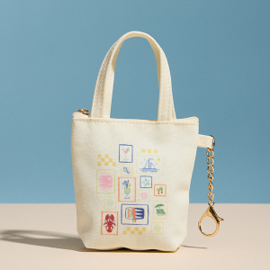 Sea Life Canvas Mini Bag Charm Multi