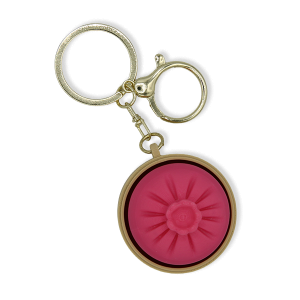 3D Printed Fidget Clicker Dumpling Keychain Fuchsia