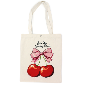 Book Bag Love You Cherry Much Bow Tote