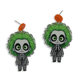 Halloween Monster Cartoon Character Stripe Earrings