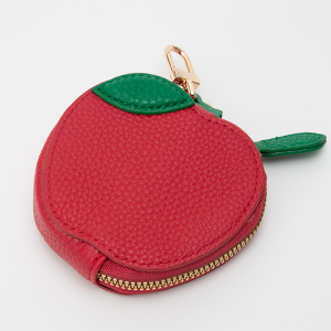 Apple Bag Charm Keychain Red