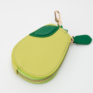 Pear Bag Charm Keychain Green