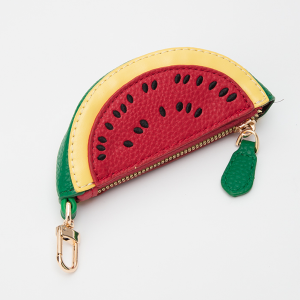 Watermelon Bag Charm Keychain Green