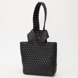 Hand Woven Mini Tote Black