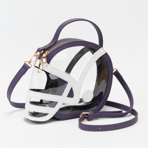 Clear Gameday Football Helmet Crossbody Purple