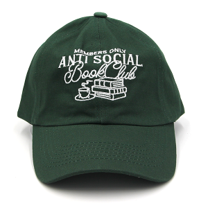 Members Only Anti Social Book Club Baseball Cap Forest Green
