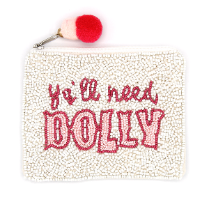 Y'all Need Dolly Seed Bead Coin Purse