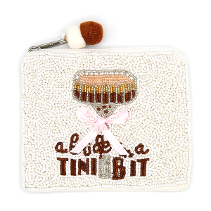 Bride In A Tini Bit Seed Bead Coin Purse