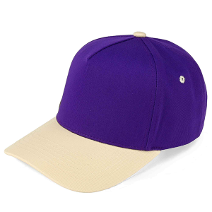 C.C Game Day College Color Two Tone Trucker Cap Purple