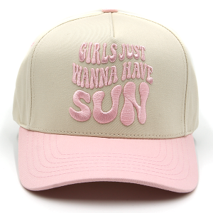 C.C Girls Just Wanna Have Sun Trucker Cap Light Pink