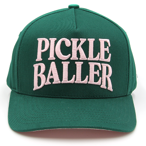 C.C PICKLE BALLER Trucker Cap Dark Green Light Pink