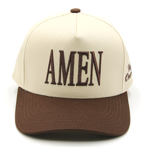 C.C Amen Embroidered Trucker Cap Brown