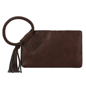 Western Braided Ring Handle Wristlet Coffee