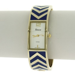 watch 156f 08 bangle chevron blue gold
