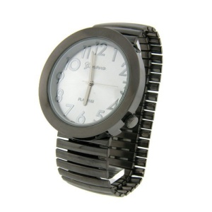 watch 335b 08 wide face watch gunmetal